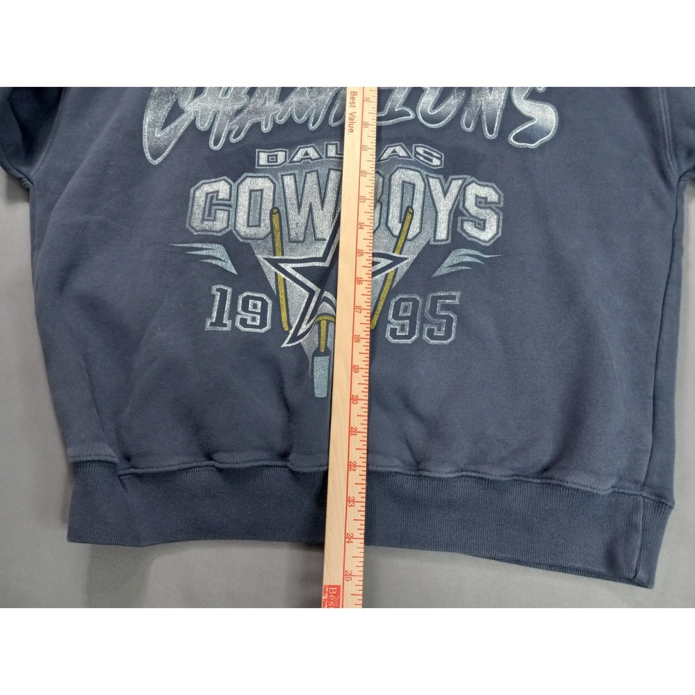 Abercrombie & Fitch Dallas Cowboys 1995 Champions Sweatshirt Mens Small Navy - Picture 7 of 8